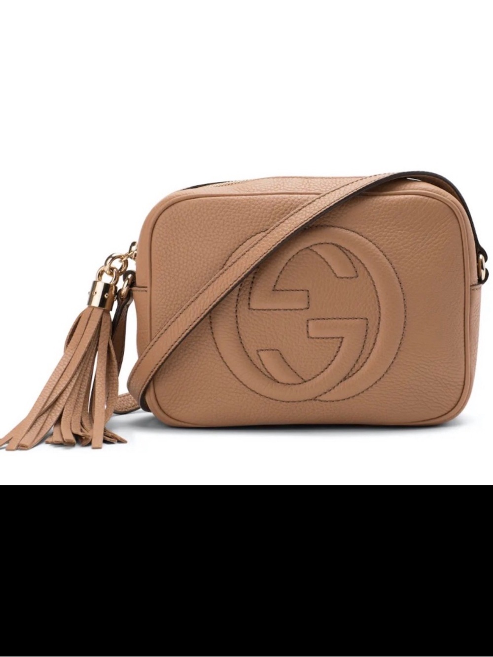 GUCCI
Pebbled Calfskin Small Soho Disco Bag. Rose Beige - Picture 2 of 13